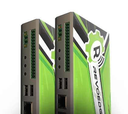 RevoEdge compact industrial gateways with configurable I/O and Ethernet ports